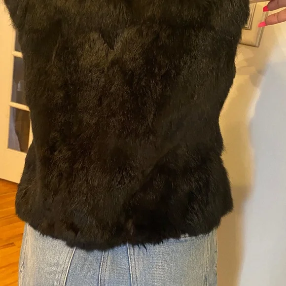 Jacqueline Riu Rabbit fur vest size L - Picture 9 of 15